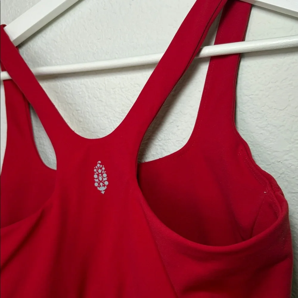 Free People FP Movement Red Women's Never Better Sports Bra Medium - Picture 3 of 6